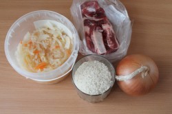 Рис с капустой и мясом