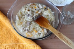 Рис с капустой и мясом