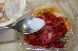 Рис в рукаве с курицей и овощами - шаг 15