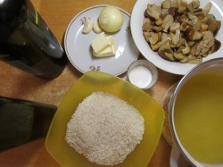 название картинки Ризотто с белыми грибами со сливками