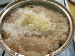 название картинки Ризотто с белыми грибами со сливками