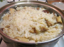 название картинки Ризотто с белыми грибами со сливками