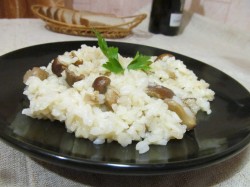 название картинки Ризотто с белыми грибами со сливками