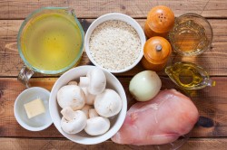 название картинки Ризотто с курицей и грибами