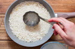 название картинки Ризотто в сливочном соусе с креветками