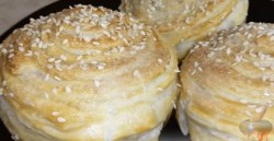 Фаршированные яблоки в готовом слоеном тесте