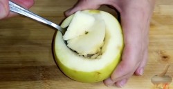 Фаршированные яблоки в готовом слоеном тесте