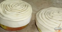 Фаршированные яблоки в готовом слоеном тесте