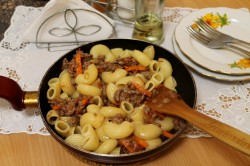 название картинки Рожки с фаршем