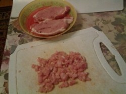 название картинки Рубленые котлеты из свинины и курицы с крахмалом и майонезом