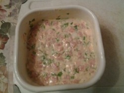 название картинки Рубленые котлеты из свинины и курицы с крахмалом и майонезом