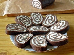 Рулет Баунти без выпечки