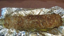 название картинки Рулет на кефире индейка грибы лук