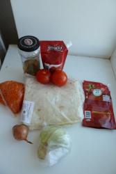 Рулет из лаваша с капустой постный