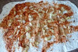 Рулет из лаваша с капустой постный