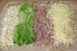 название картинки Лавашный рулет с сыром и печенью трески