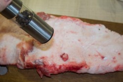 Рулет из пузанины в духовке