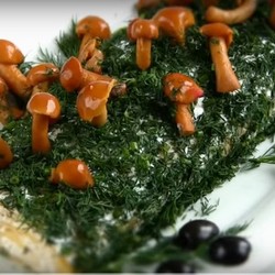 Рулет с курицей Сказочное полено