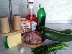 название картинки Рулетики из кабачков с куриным мясом