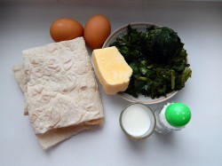 Рваный пирог из лаваша с сыром