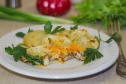 Рыба под шубой запеченная в духовке классический рецепт - шаг 16 Рыба под шубой запеченная в духовке классический рецепт - шаг 16