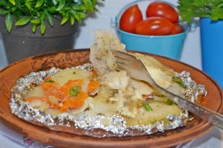 Рыба в фольге с картошкой
