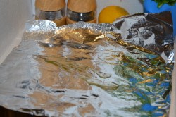 Рыба в фольге с картошкой