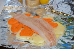 Рыба в фольге с картошкой