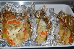 Рыба в фольге с картошкой