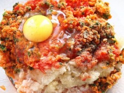 Рыбные оладьи с овощами