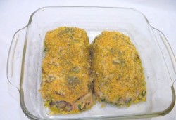 название картинки Рыбное филе трески фаршированное рисом и грибами