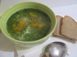 Рыбный суп из филе минтая с рисом