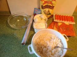 Слоеный закусочный торт с рыбой - шаг 1