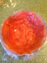 Слоеный закусочный торт с рыбой - шаг 5