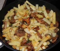 Рыжики жареные с картошкой