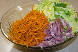 название картинки Салат Анастасия с корейской морковкой