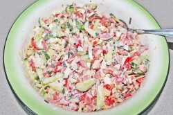 Салат Бахор с колбасой