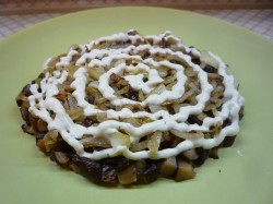 Салат Белая Ночь из свинины с грибами