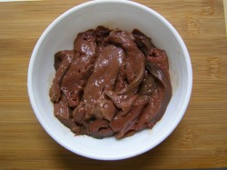 название картинки Салат Белорусский с печенью и грибами в тарталетках