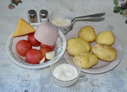 Салат Блондинка с ветчиной