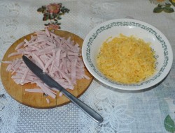 Салат Блондинка с ветчиной