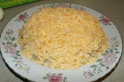 название картинки Салат Черепаха с курицей грецкими орехами и яблоками