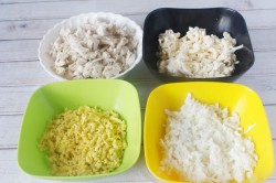 Салат черепашка с курицей и грецкими орехами