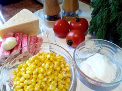 Салат Дипломат с крабовыми палочками на Новый год