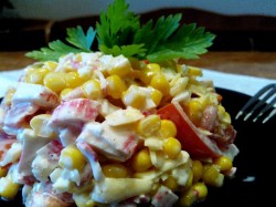 Салат Дипломат с крабовыми палочками на Новый год