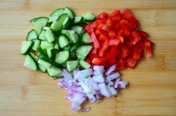 Салат Эдельвейс курица болгарский перец помидоры