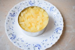 Салат с консервированными ананасами и курицей