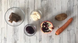 Салат Гранатовый браслет с говядиной