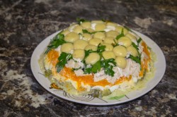 название картинки Салат Грибная поляна с курицей