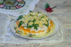 название картинки Салат Грибная поляна с курицей